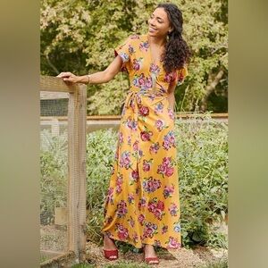 Matilda Jane Women’s Alana Maxi Wrap Dress Size S NWT